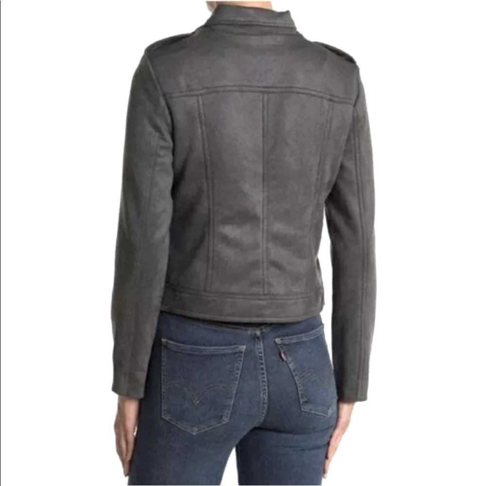 NWT Philosophy Faux Suede Moto Jacket Size L - Picture 8 of 9